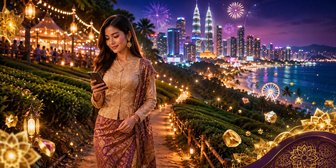 Pengguna Malaysia mengakses kasino mudah alih 650000 sempena Hari Raya di Kuala Lumpur